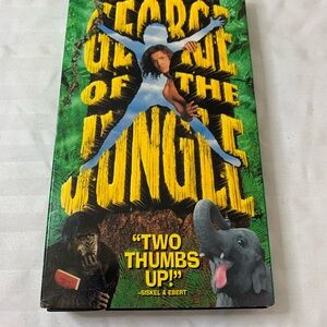 Disney George of the Jungle VHS Video Tape Brendan Fraser Movie Cult Classic